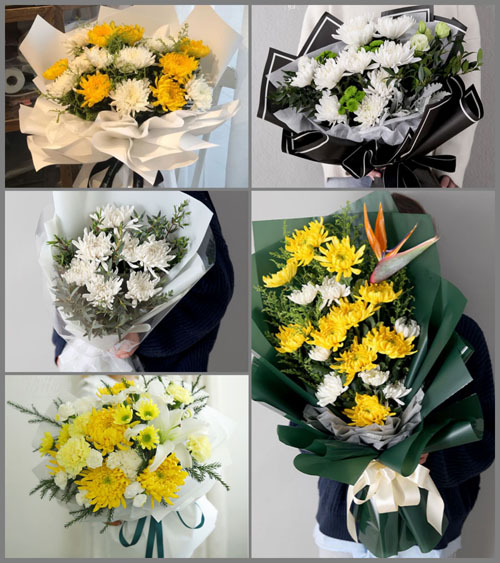 四川成都彭州市白鹿镇红华村白事花束代送